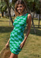 Asymmetric Plaid Boho Mini Dress Shawnee